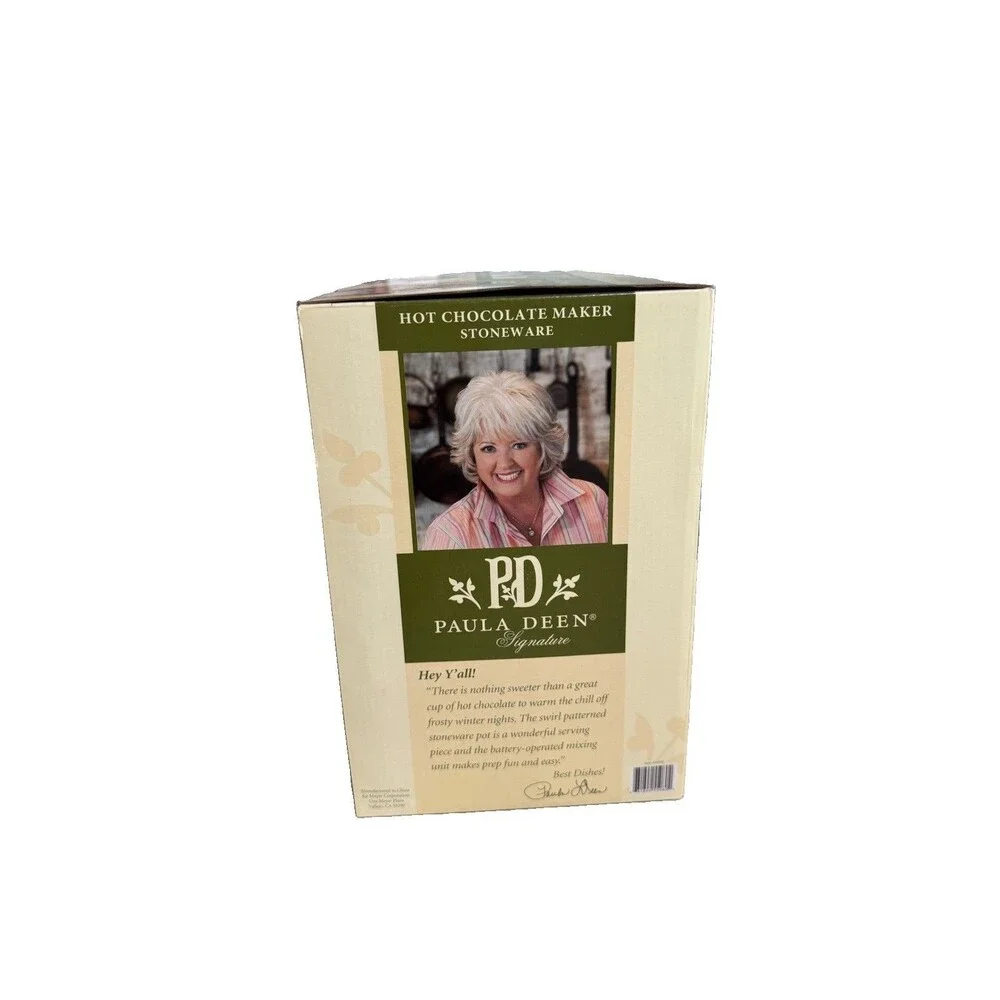 Paula Dean Hot Chocolate Maker New In Box 32 Oz Pot & Automatic Mixing Unit